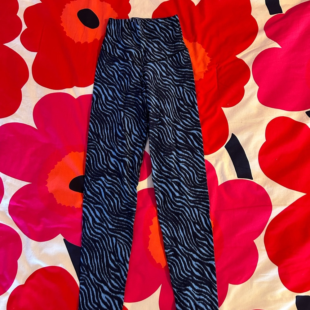 Dark and light blue Print Leggings Aerie